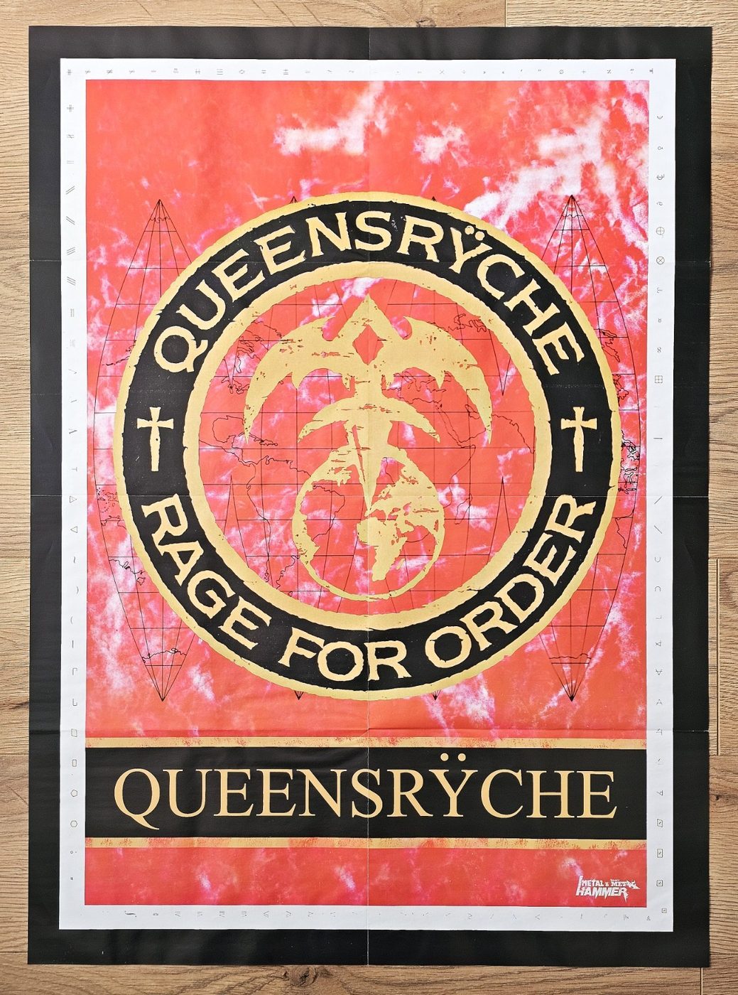 Queensryche "Rage" poster, 55 × 75 cm