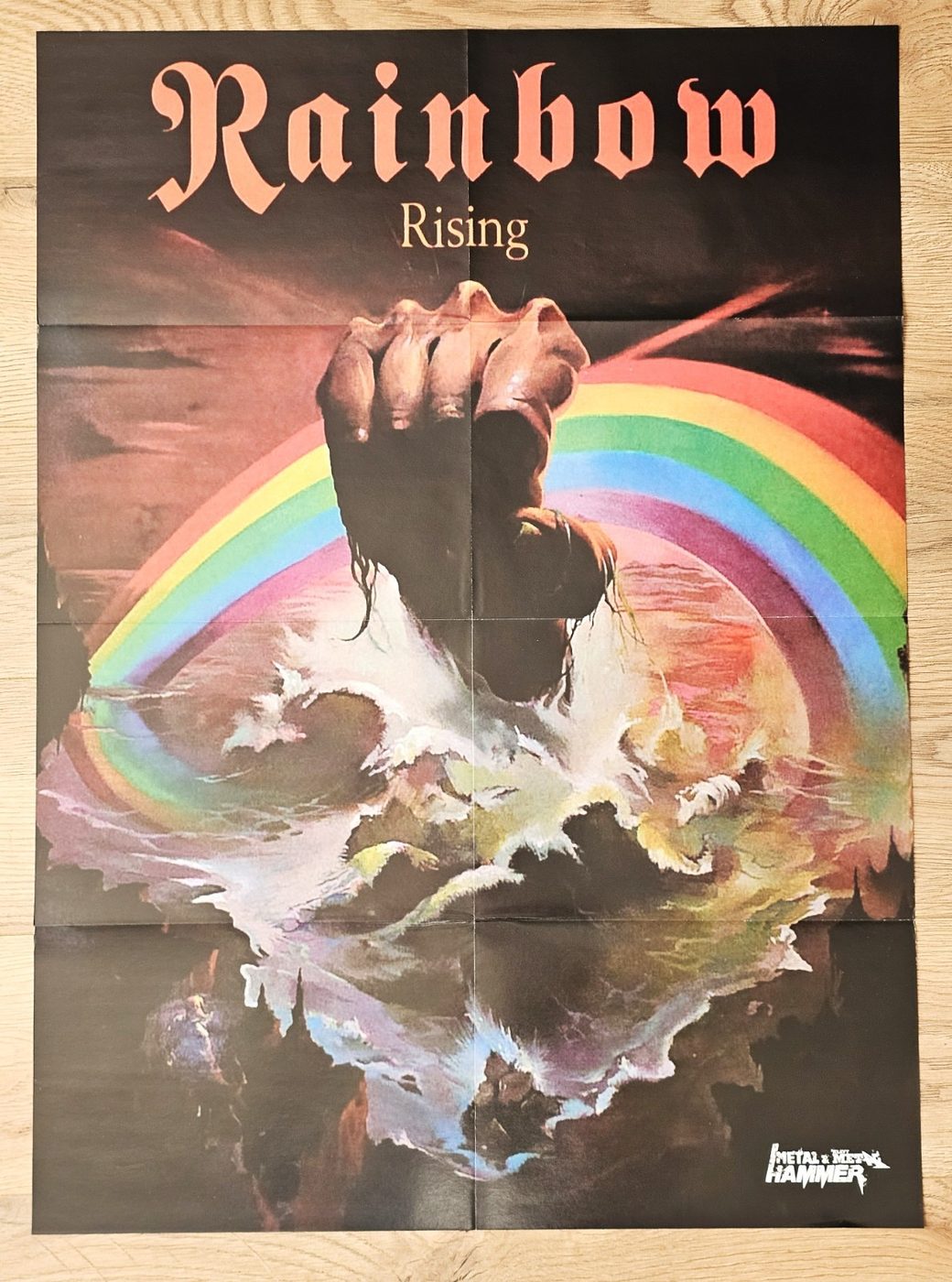 Rainbow "Rising" poster, 55 × 75 cm