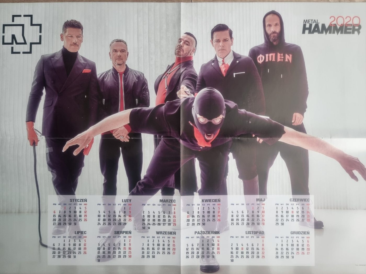 Rammstein poster, 55 × 40 cm