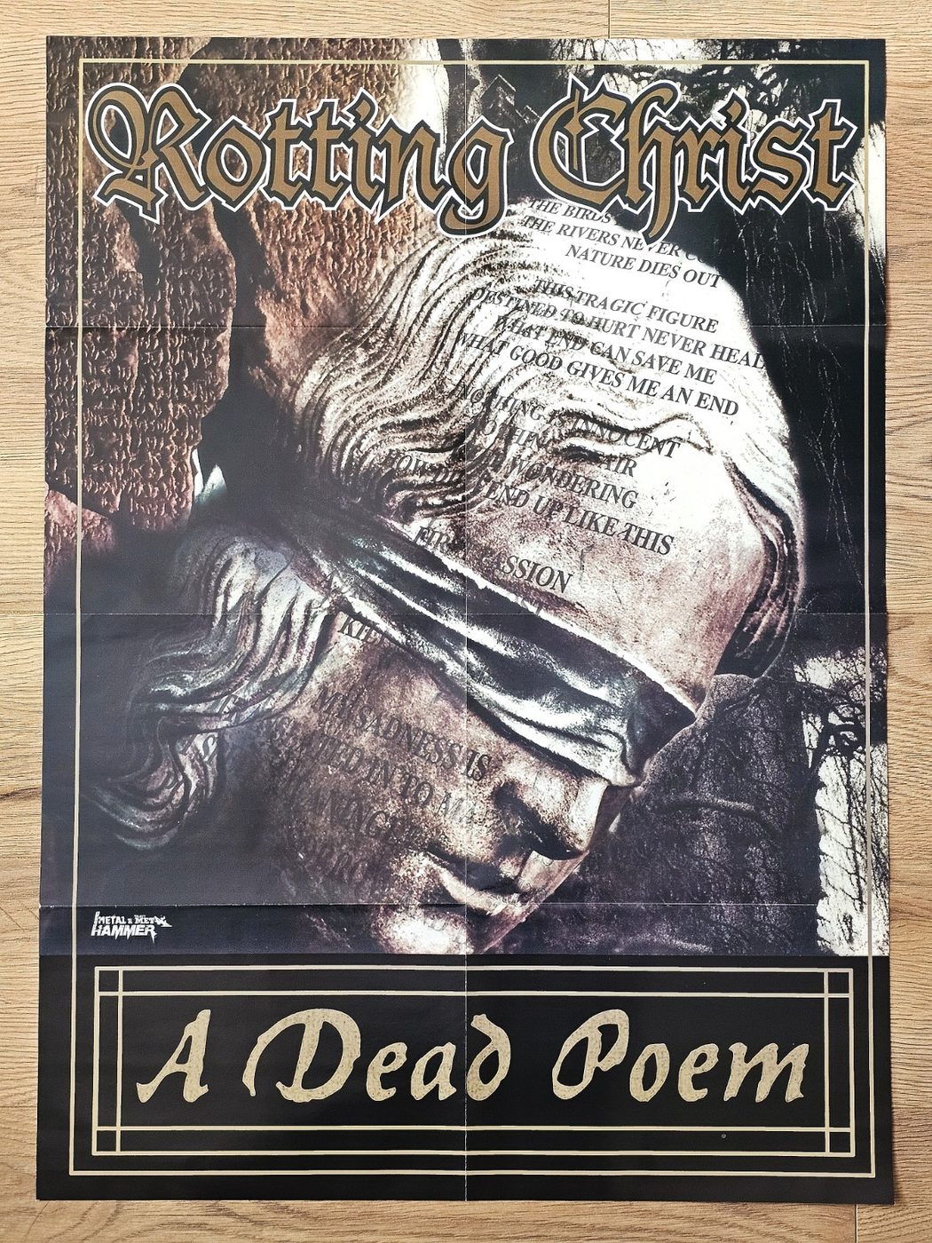 Rotting Christ "A Dead Poem" poster, 55 × 75 cm