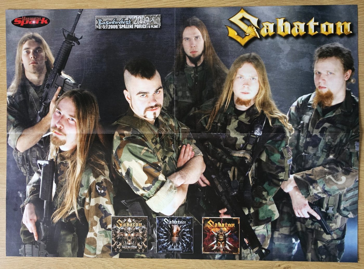 Sabaton poster, 55 × 40 cm