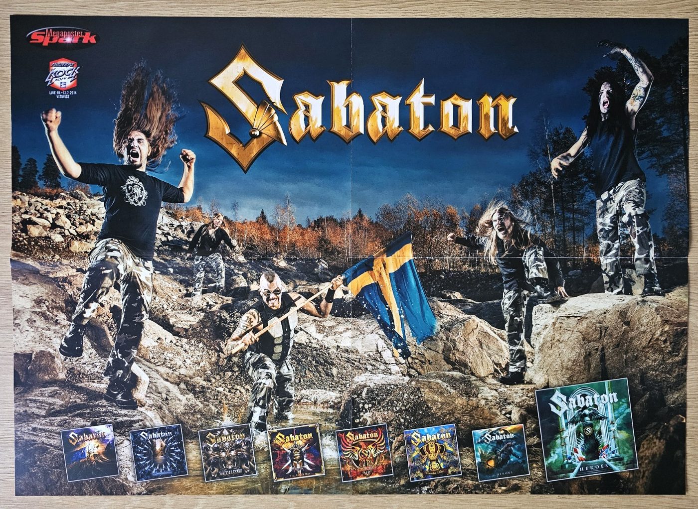 Sabaton poster, 55 × 40 cm