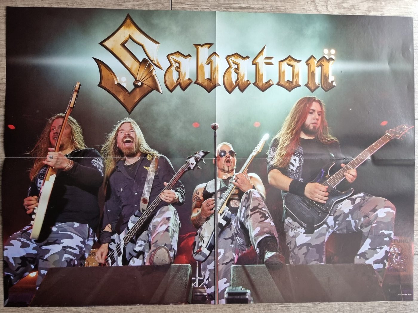 Sabaton poster, 55 × 40 cm