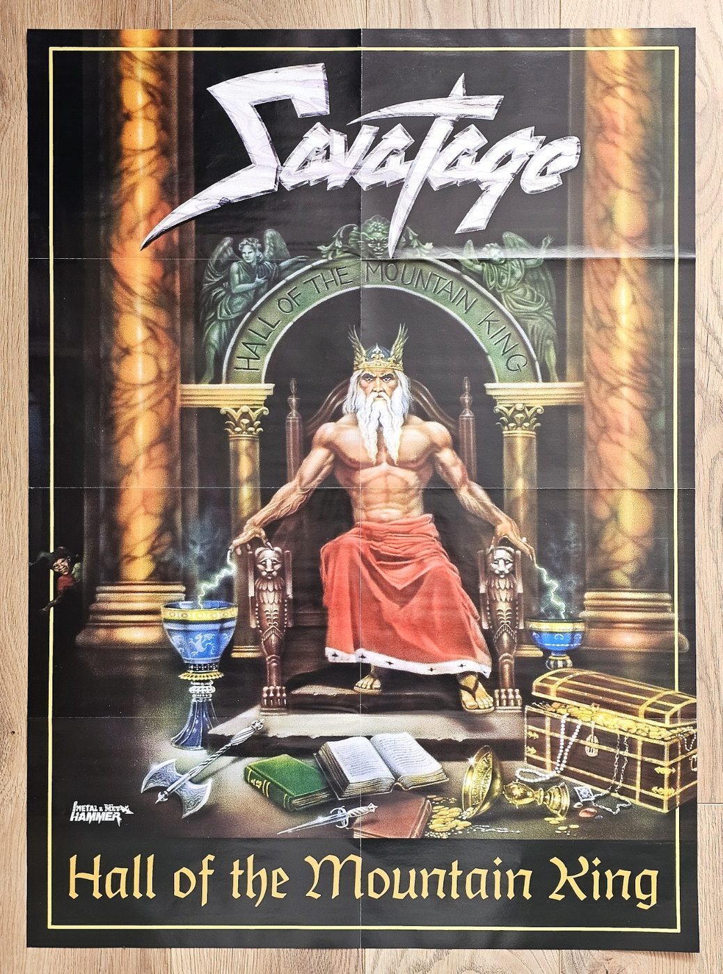 Savatage "Hall of the Mountain King" poster, 55 × 75 cm