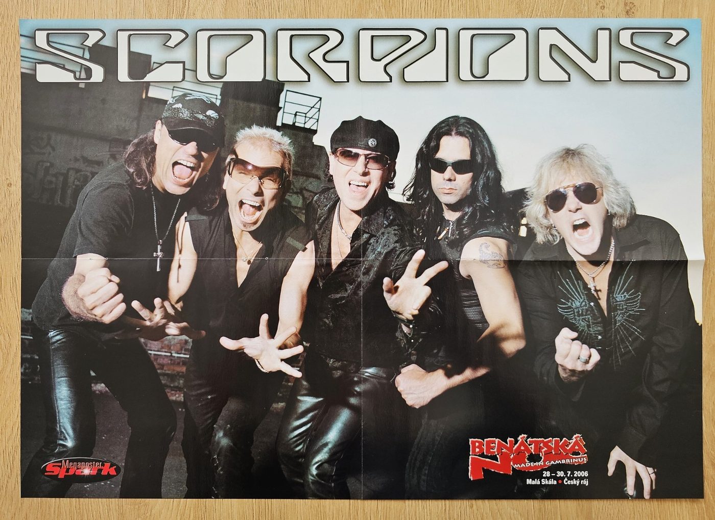 Scorpions poster, 55 × 40 cm