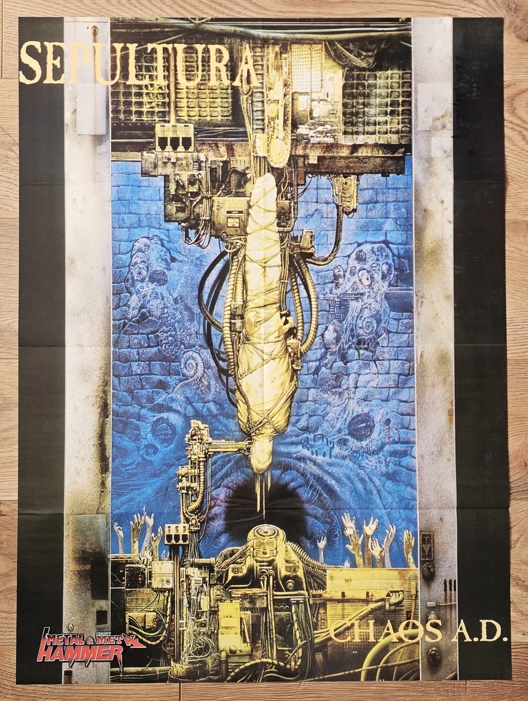 Sepultura "Chaos A.D." poster, 55 × 75 cm