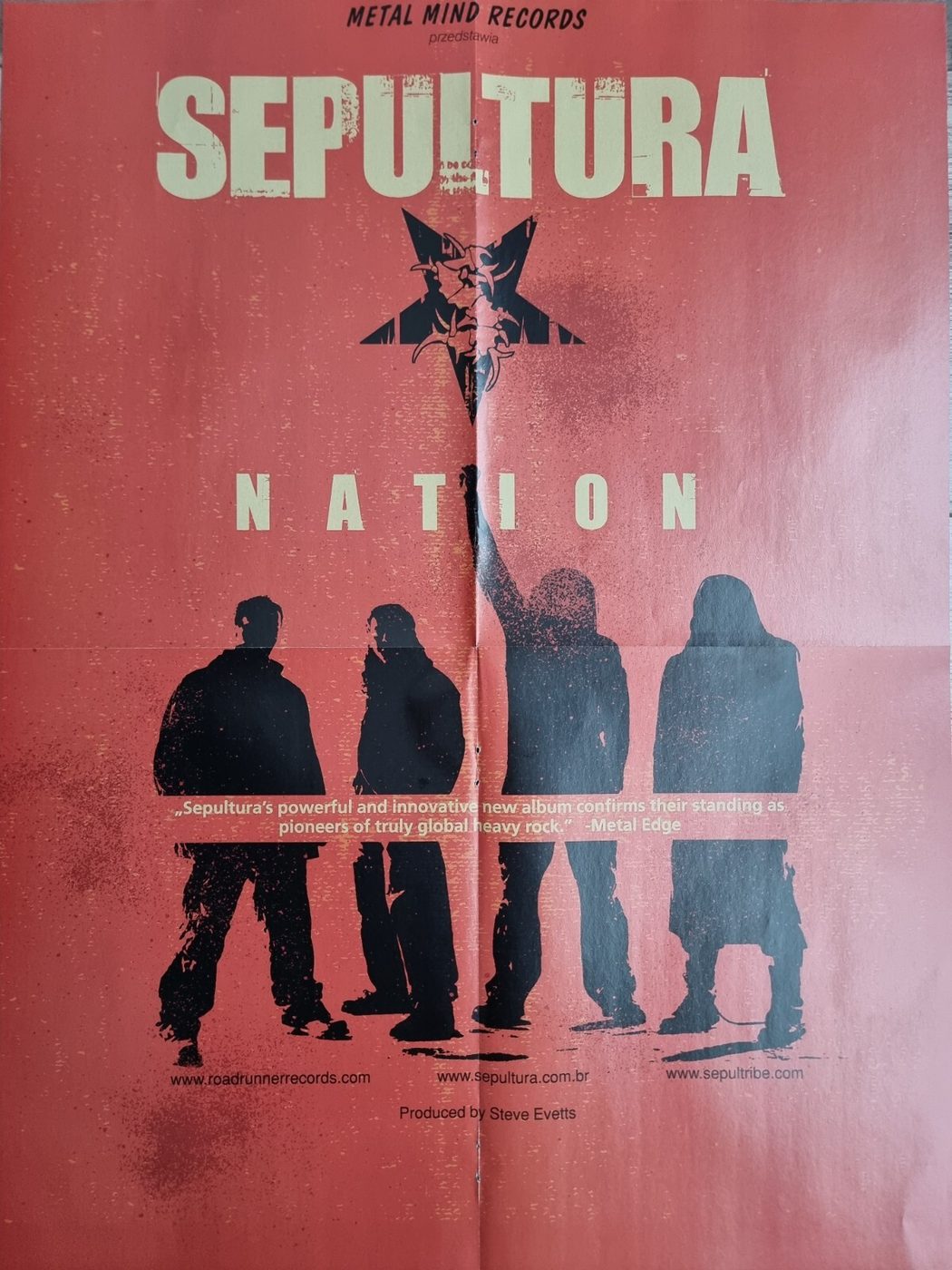 Sepultura poster, 40 × 55 cm