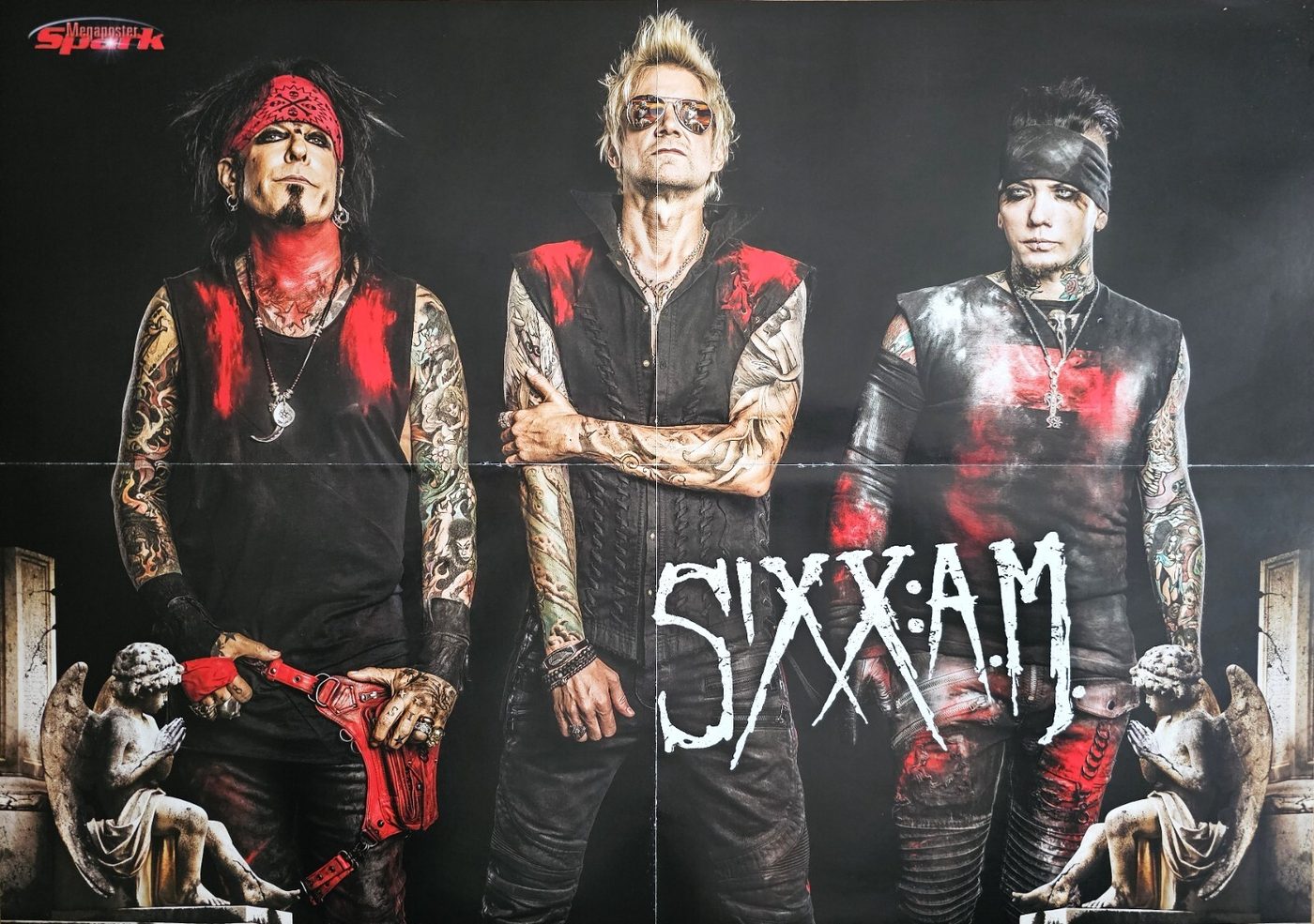 Sixx:A.M. poster, 55 × 40 cm