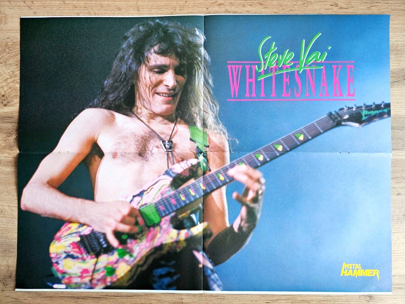 Steve Vai / Whitesnake poster, 55 × 40 cm