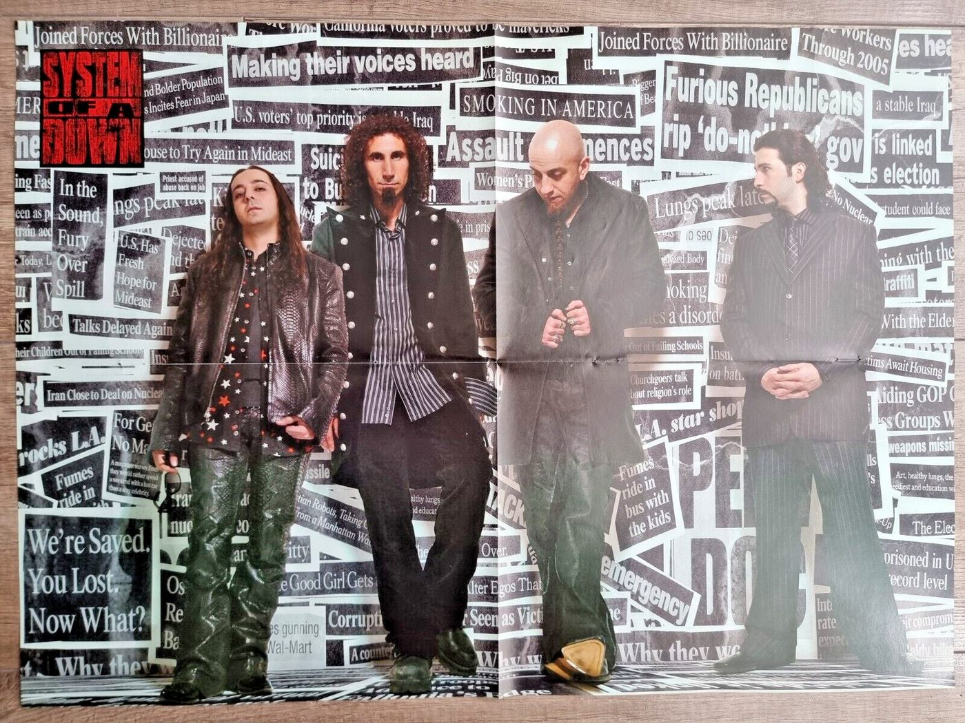 System Of A Down poster, 55 × 40 cm