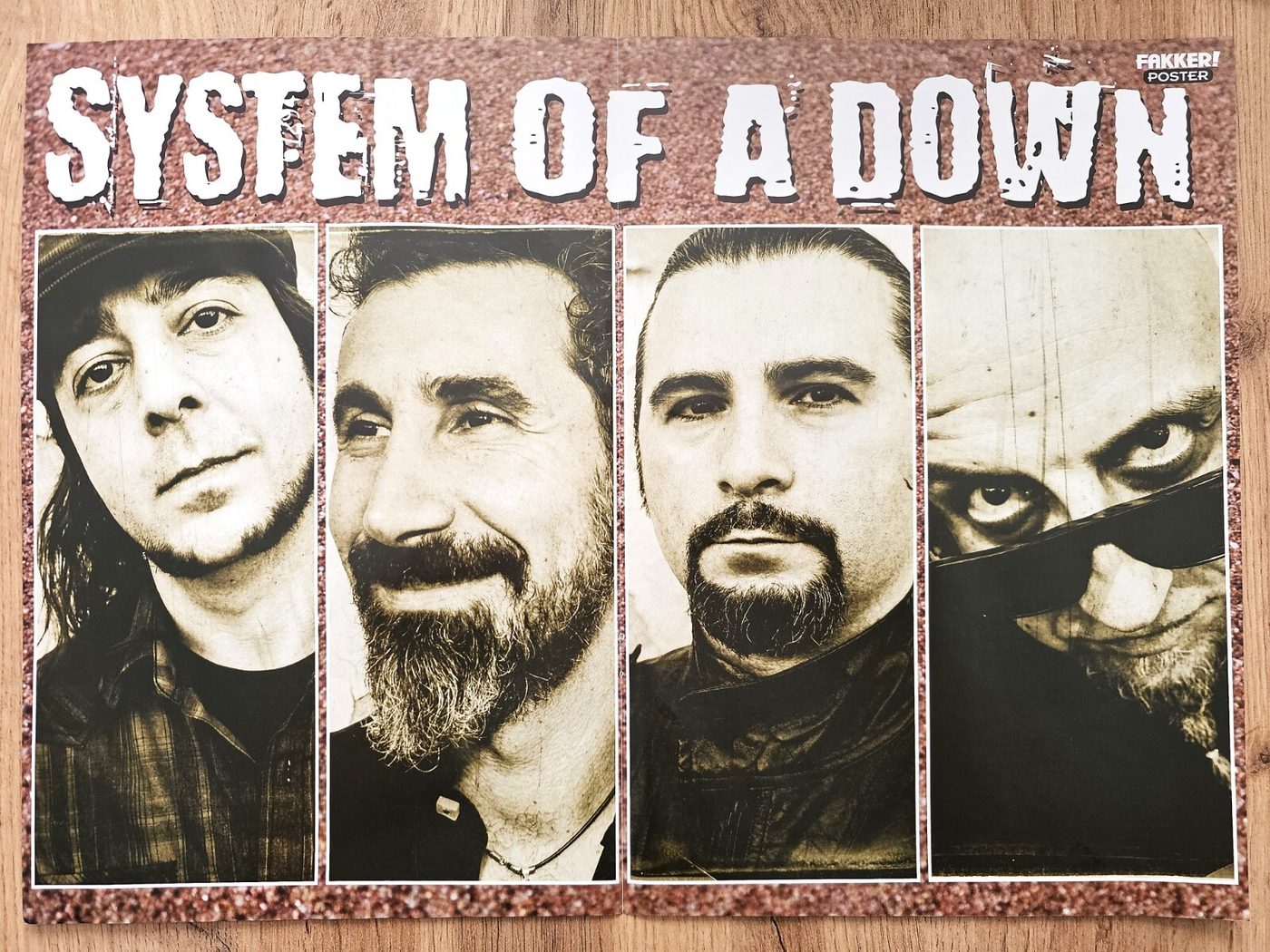 System of a Down poster, 40 × 30 cm