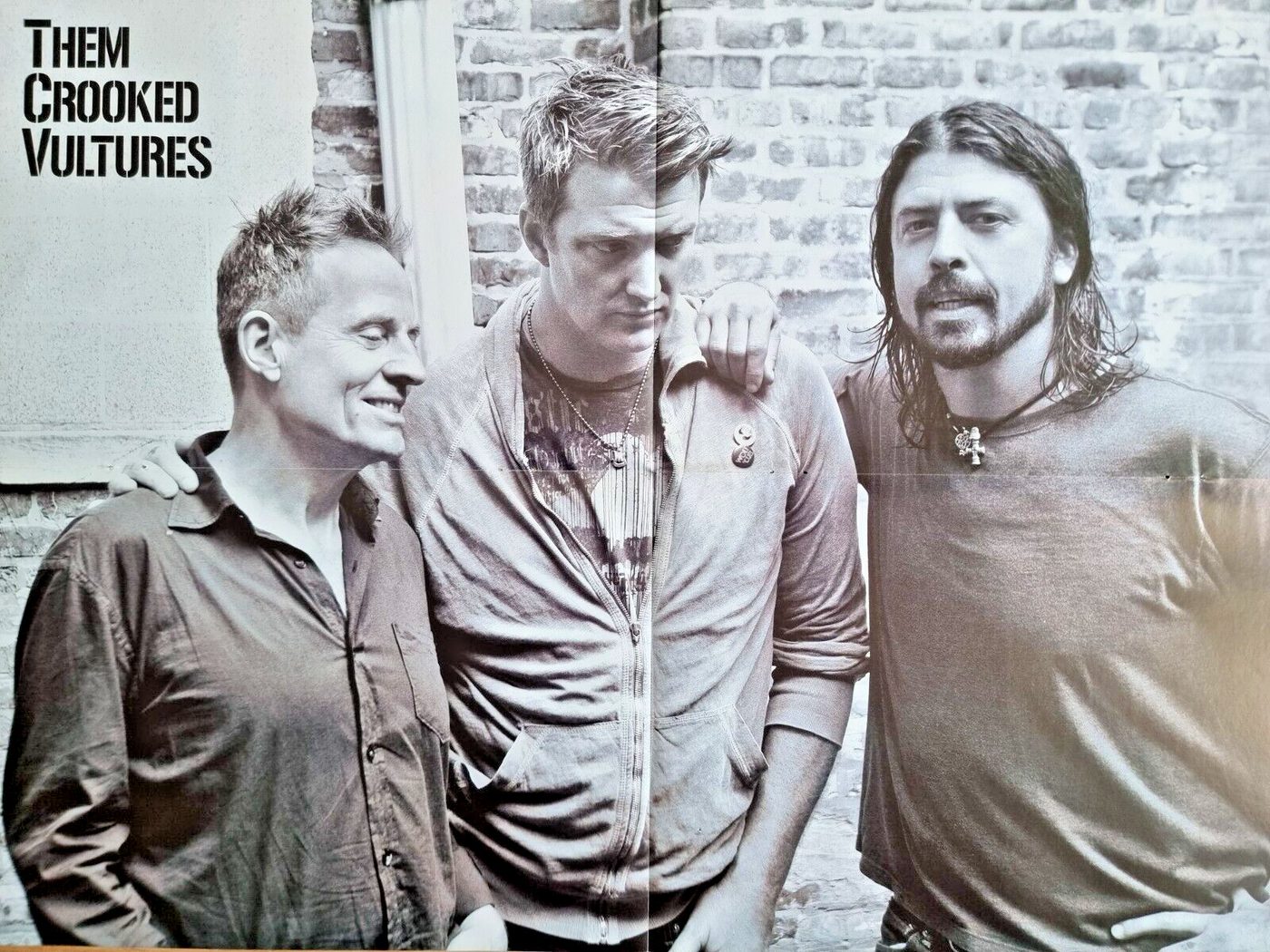 Them Crooked Vultures poster, 55 × 40 cm