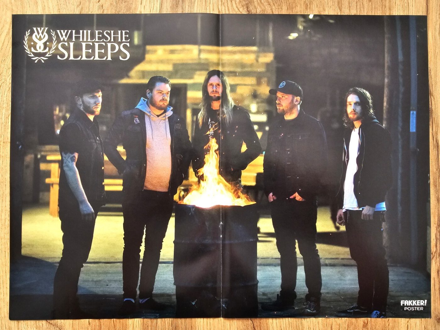 While She Sleeps poster, 40 × 30 cm