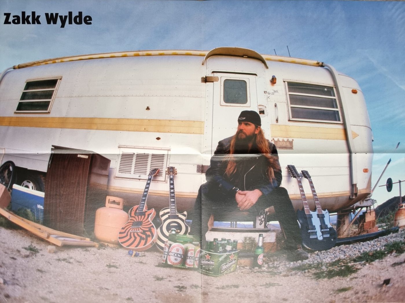 Zakk Wylde poster, 55 × 40 cm