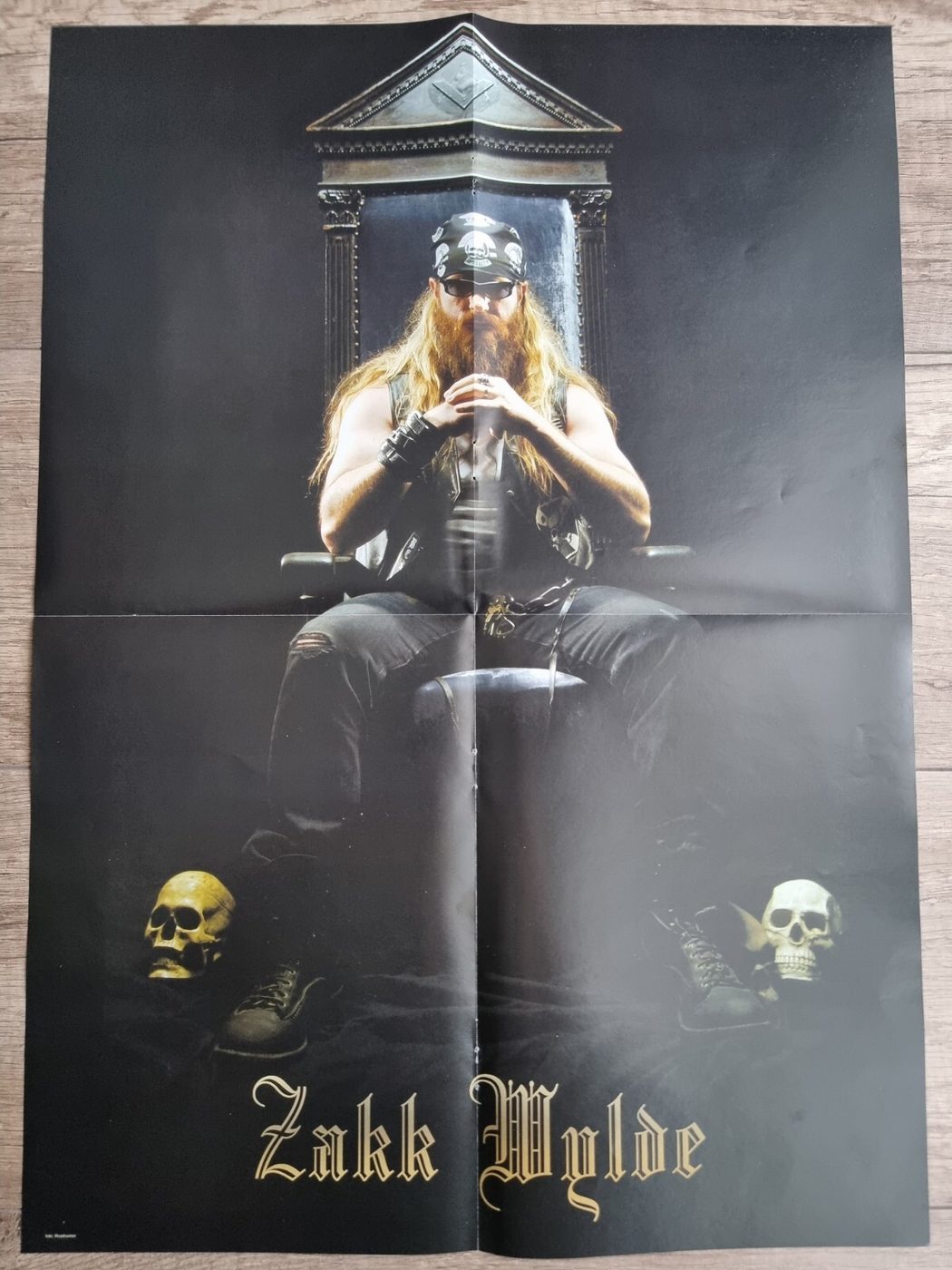 Zakk Wylde poster, 40 × 55 cm