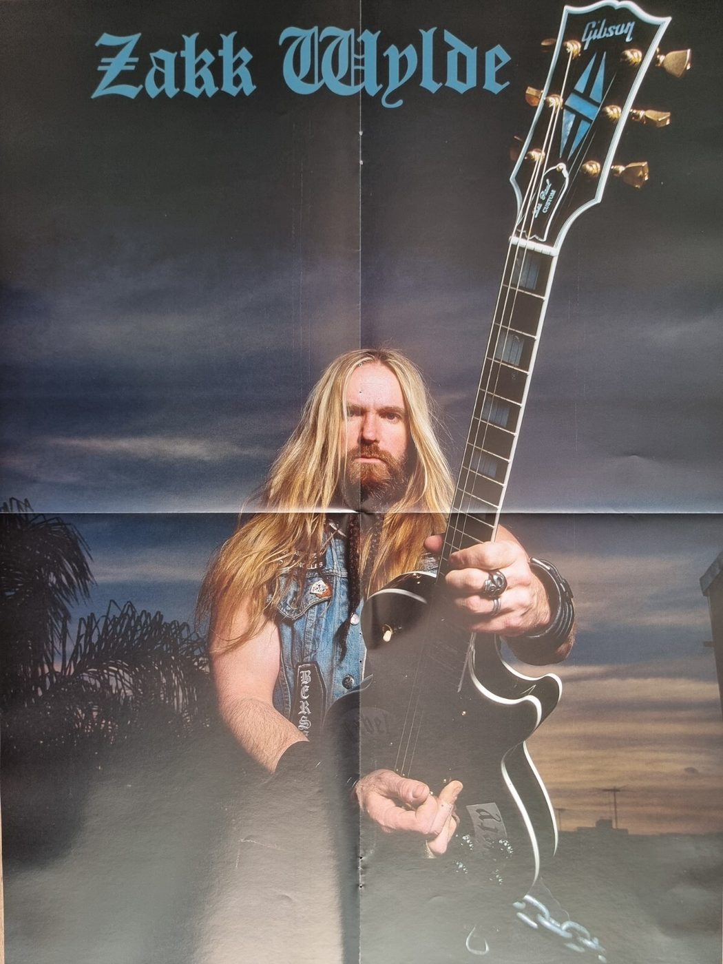 Zakk Wylde poster, 40 × 55 cm