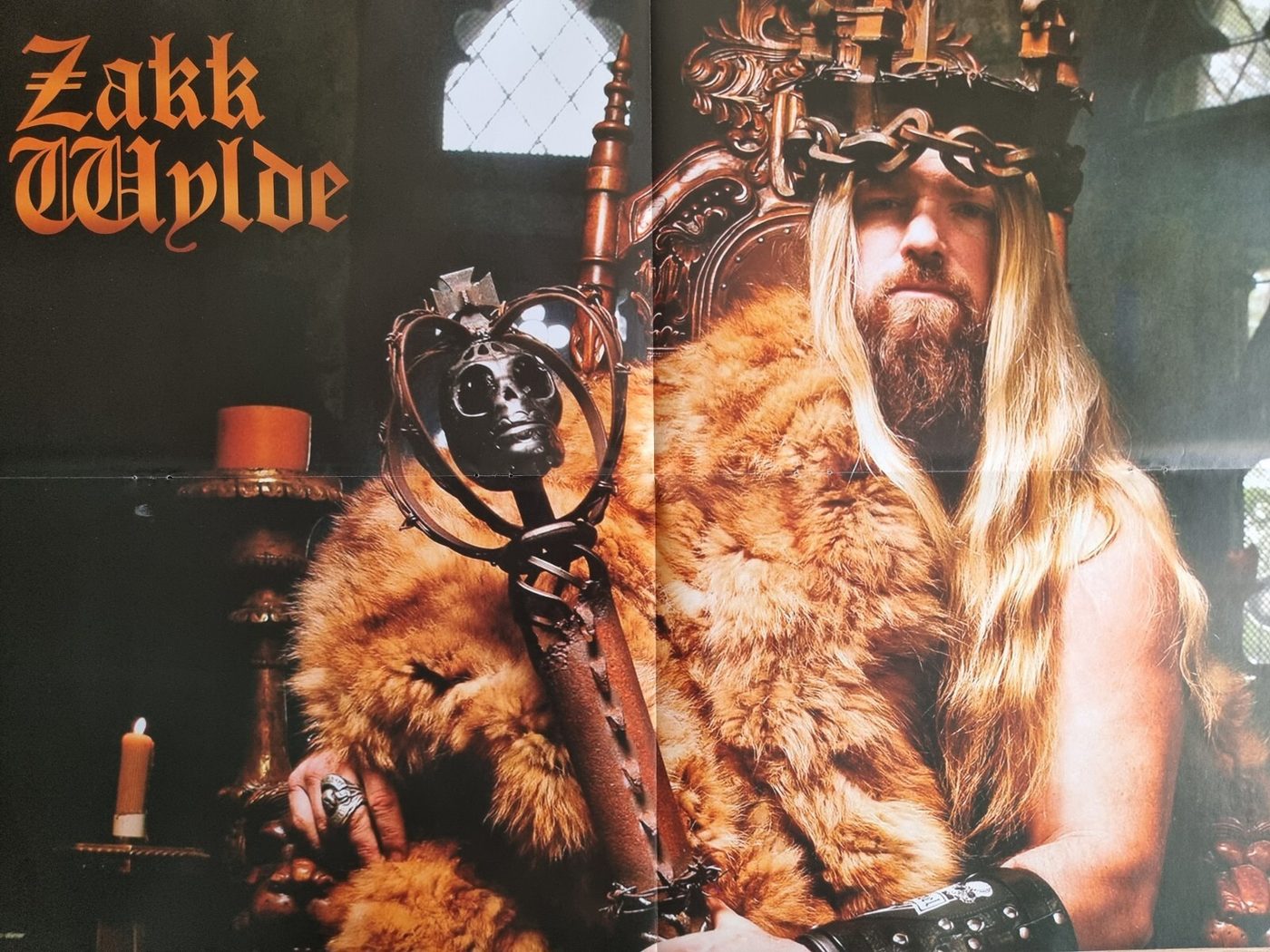 Zakk Wylde poster, 55 × 40 cm
