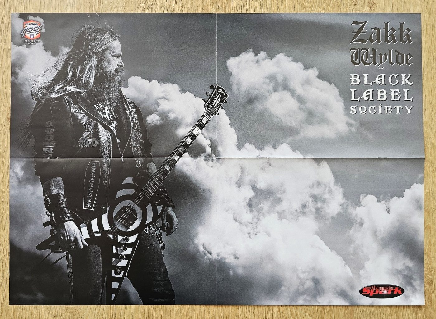 Zakk Wylde poster, 55 × 40 cm