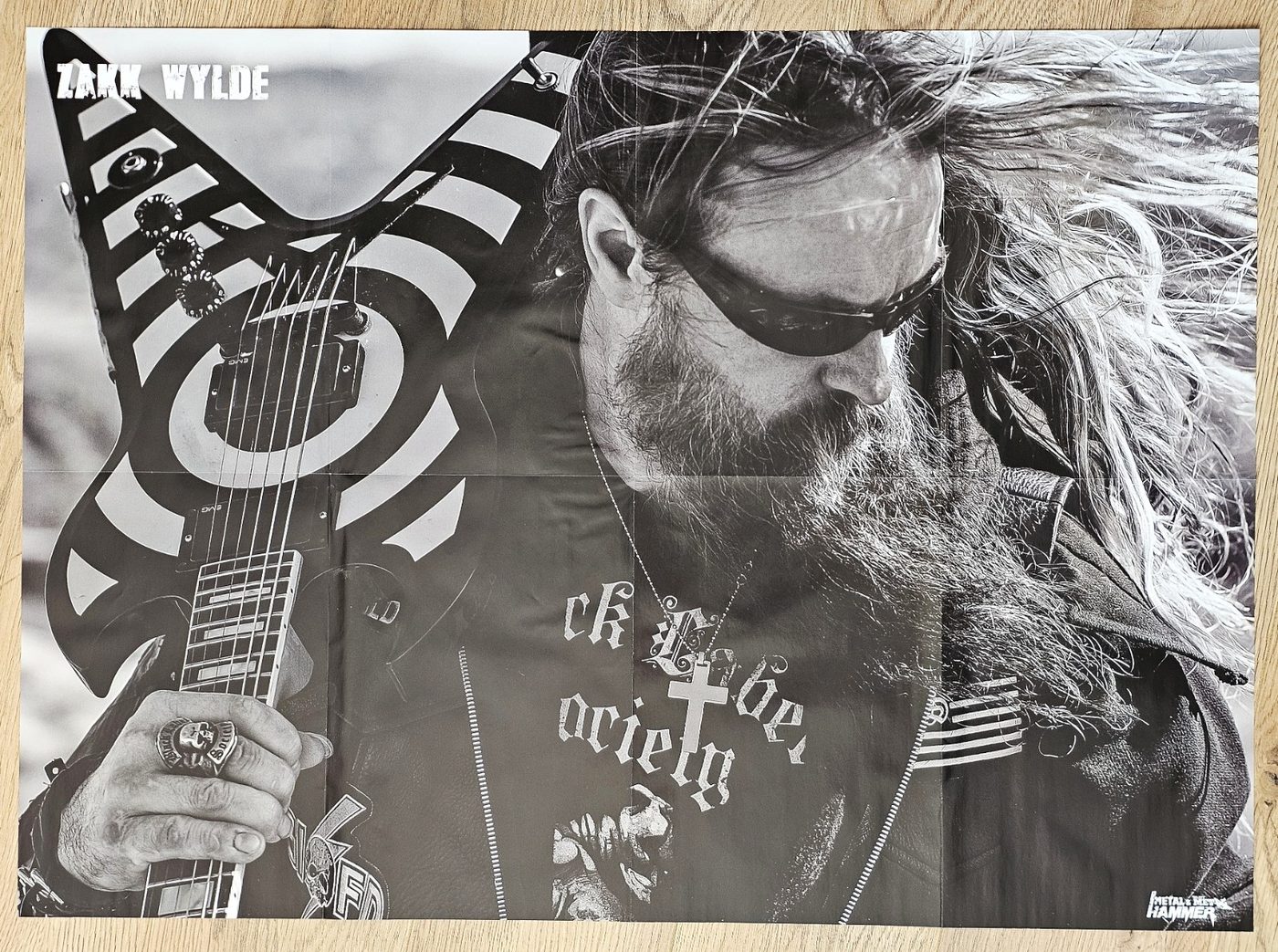 Zakk Wylde poster, 75 × 55 cm